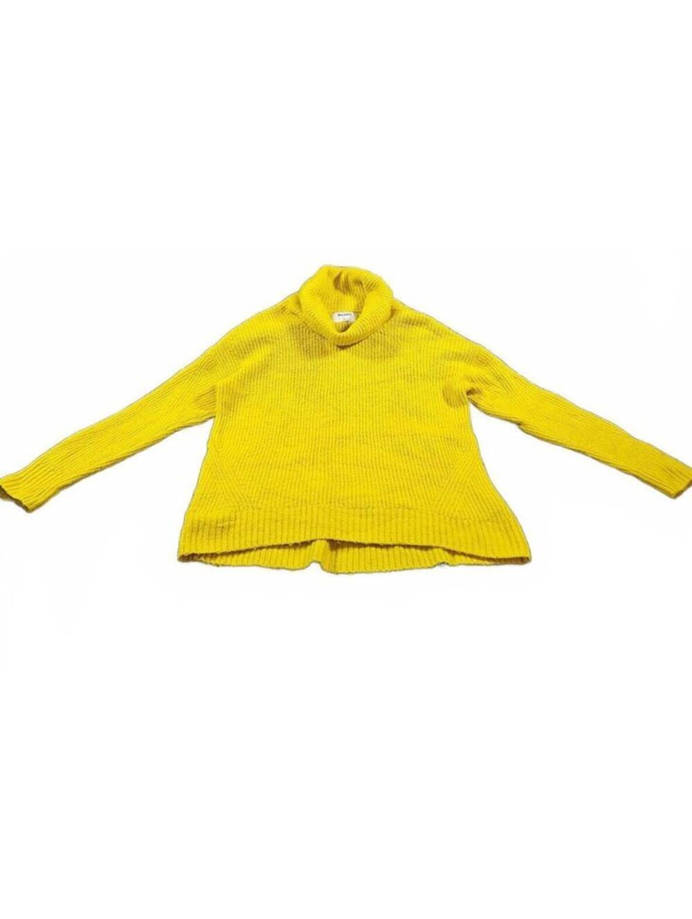 Old Navy Yellow Ribbed Knit Turtleneck Sweater, Size S
